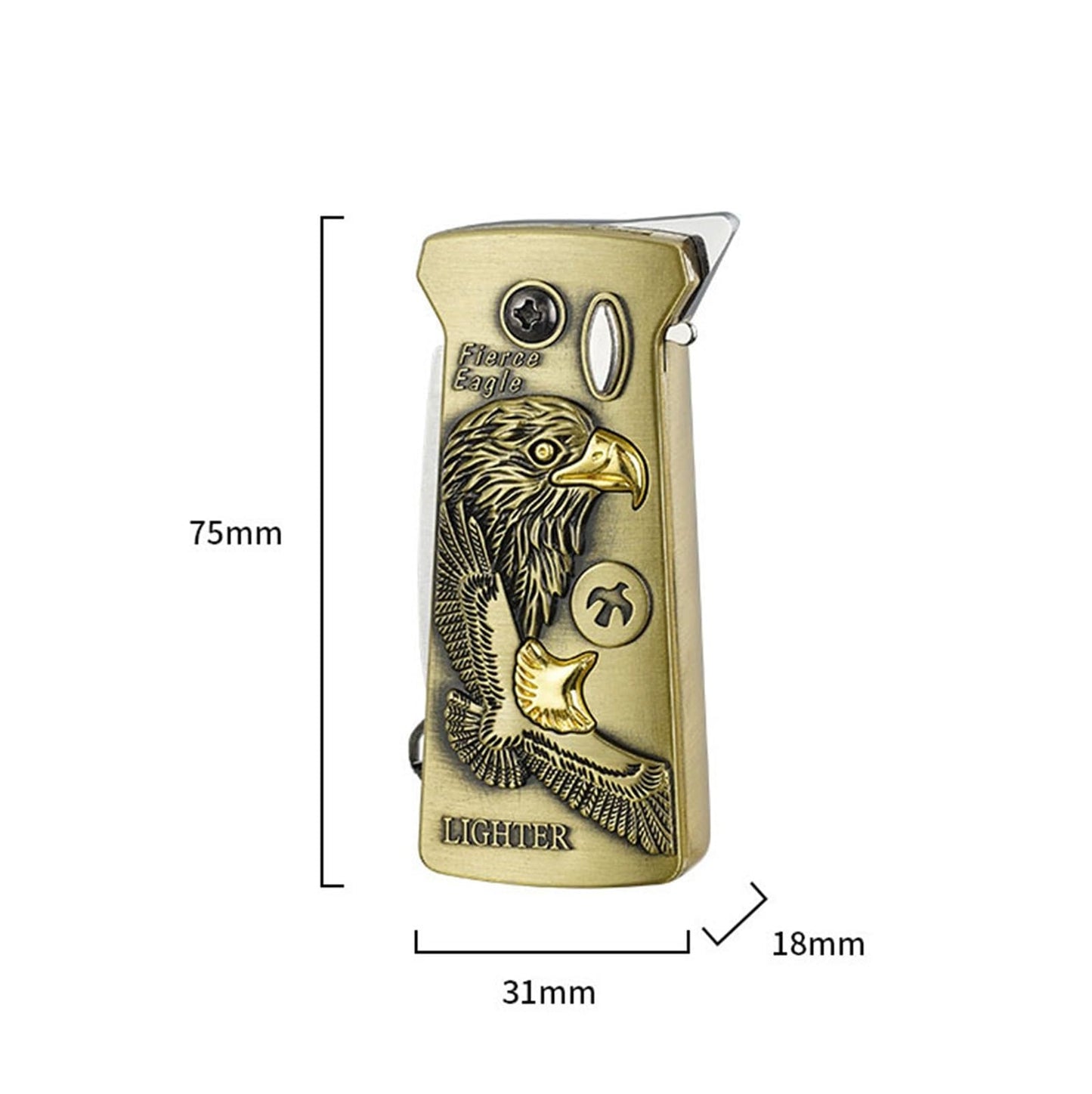 Multifunctional windproof blue flame butane lighter