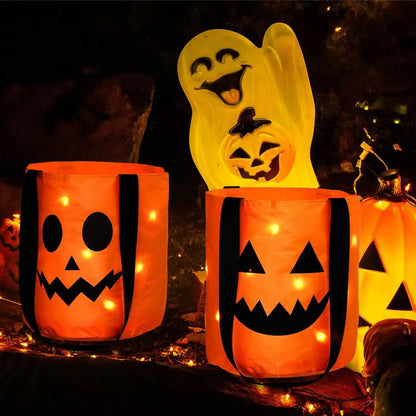 🎃Halloween Candy Bucket with LED Lights