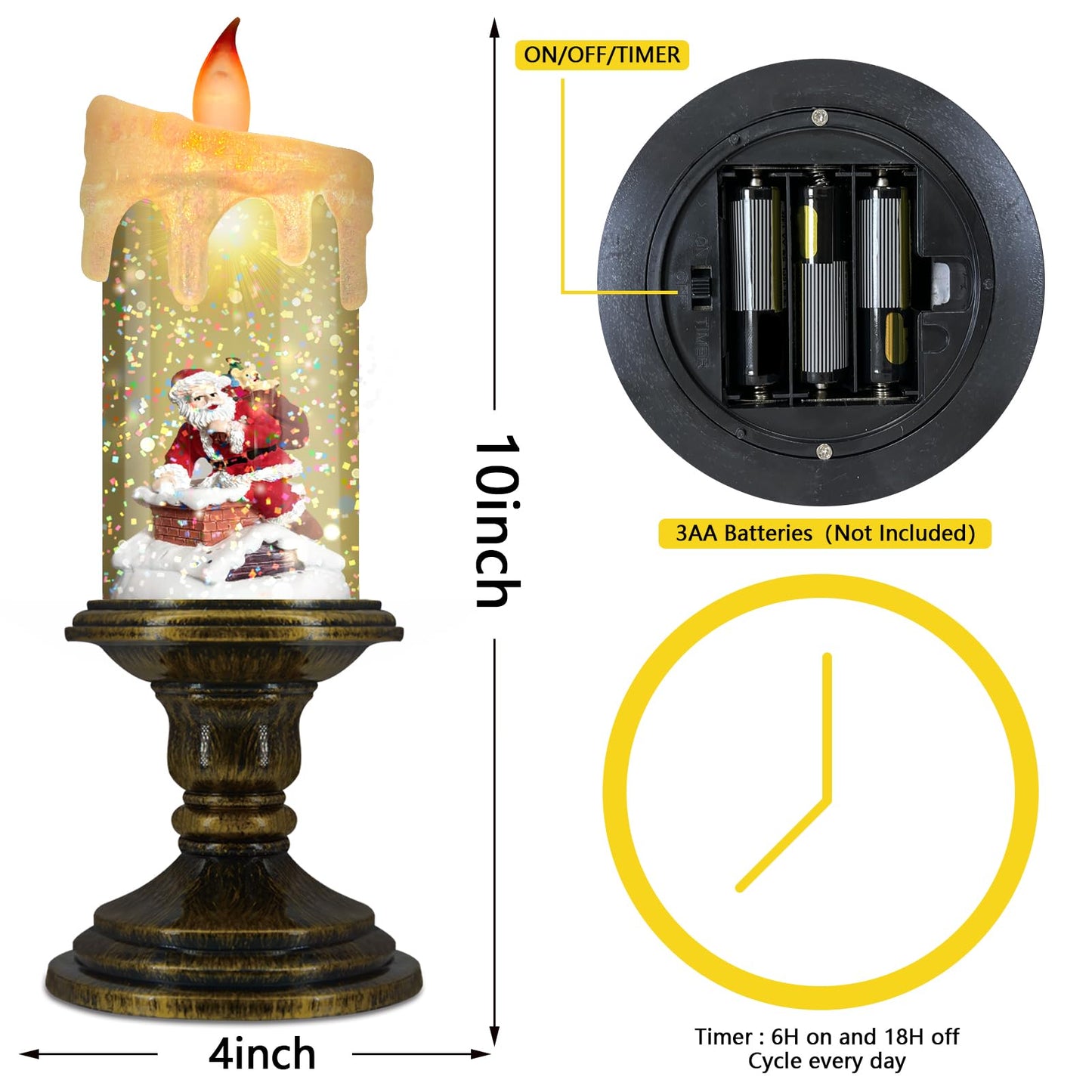 🕯️✨ Halloween flameless candle battery powered! 🎃👻🦇