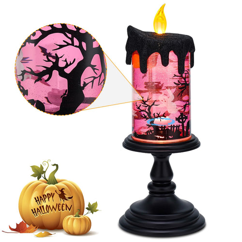 🕯️✨ Halloween flameless candle battery powered! 🎃👻🦇