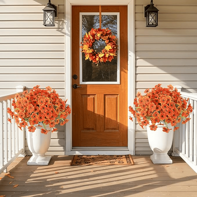 🏆 50K+ SOLD! 💐Lifelike UV-Resistant Sunset Mums – Waterproof, Windproof & Perfect for Fall Decor 🍂