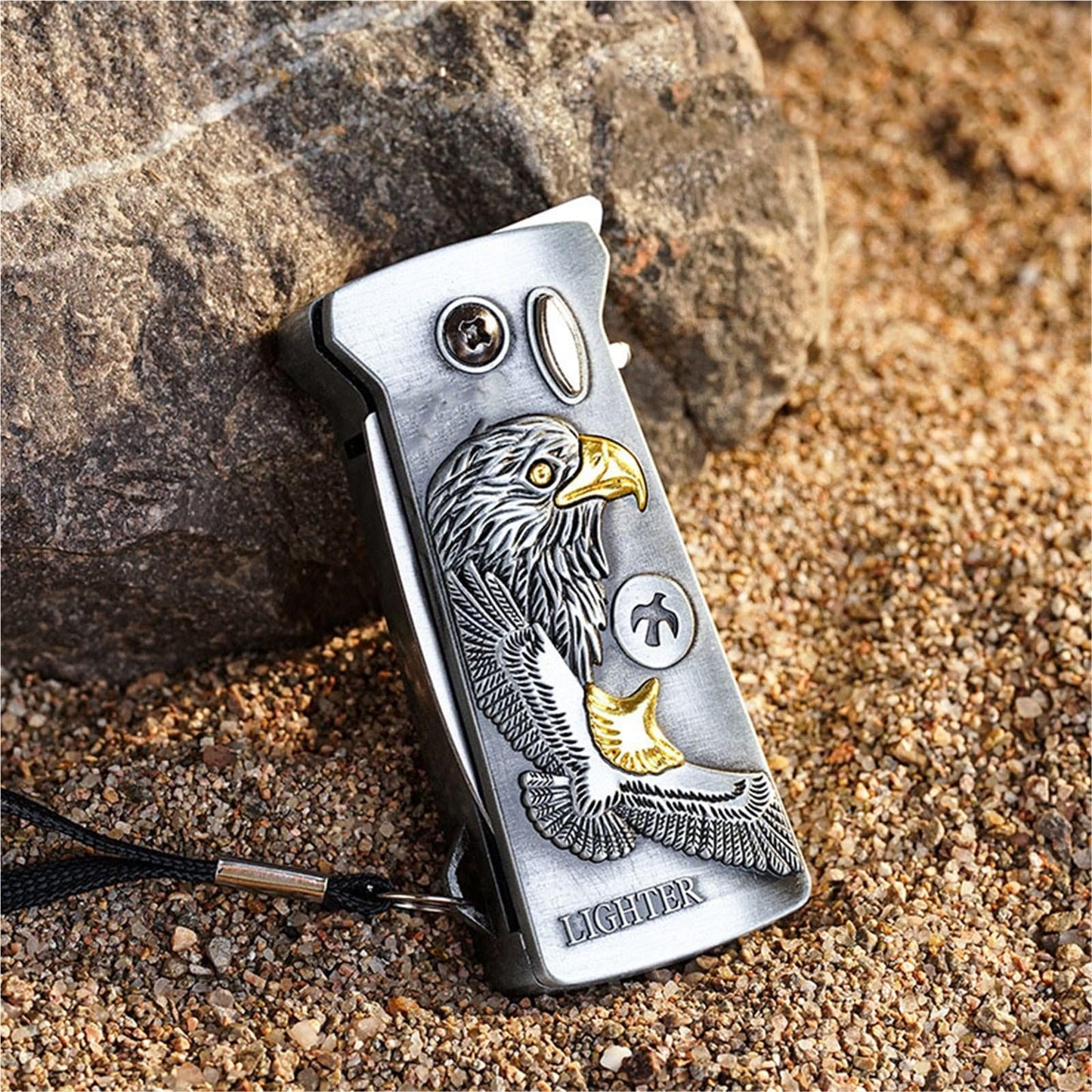 Multifunctional windproof blue flame butane lighter