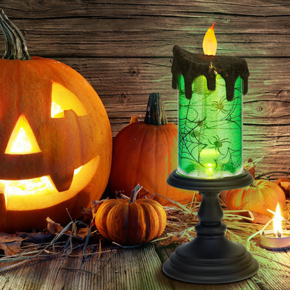 🕯️✨ Halloween flameless candle battery powered! 🎃👻🦇