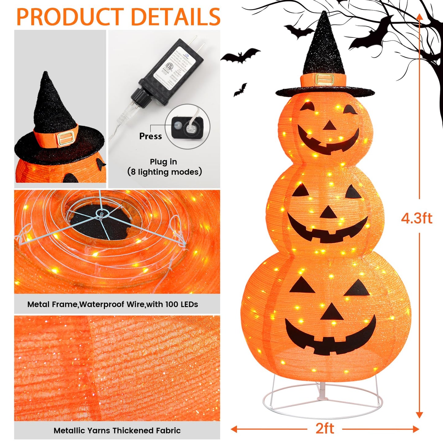 🔥Super price reduction🎃Halloween Foldable Pumpkin Decoration✨
