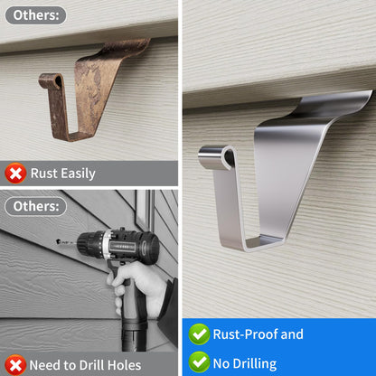 Stainless steel wall hooks