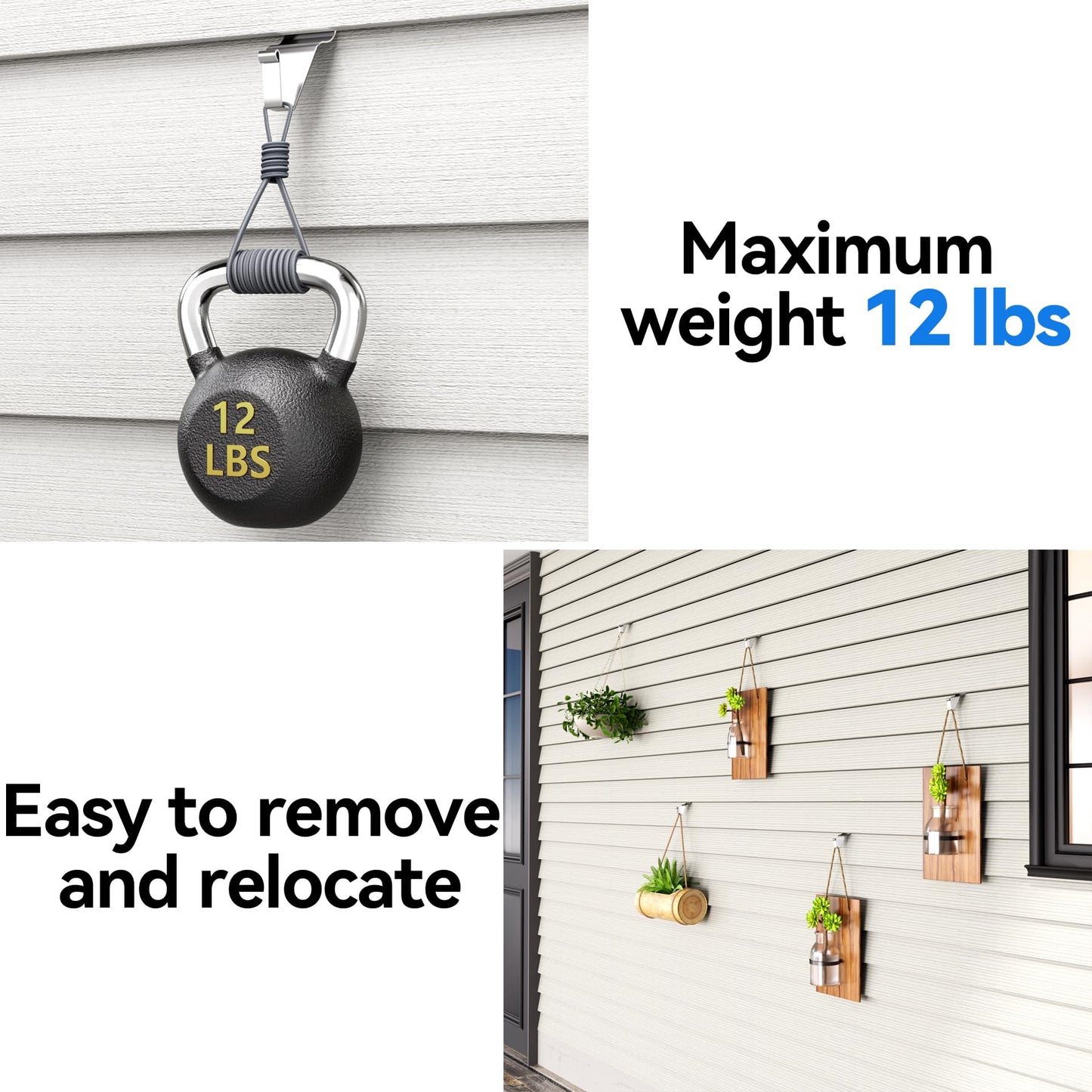 Stainless steel wall hooks