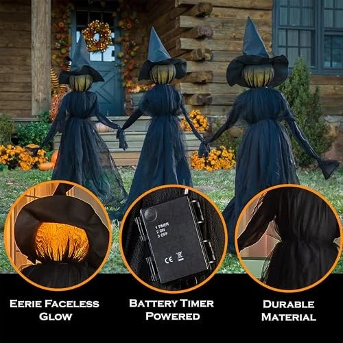 ✨Halloween Outdoor Decoration 👻 Glowing Witch Stake