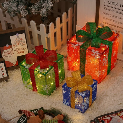 🎄2025 New Limited Edition🎁: Christmas Gift Box Light Set of 3