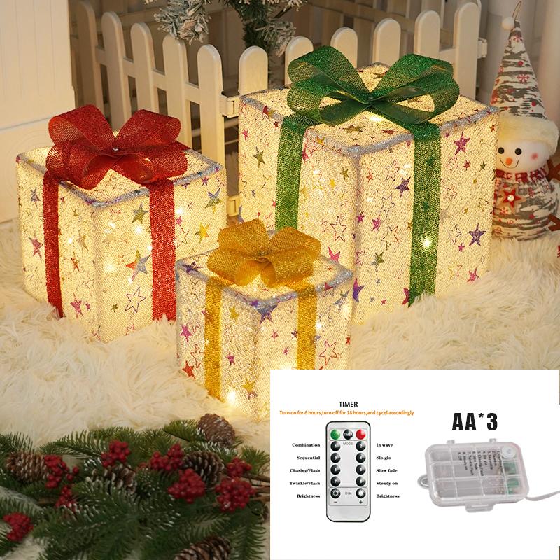 🎄2025 New Limited Edition🎁: Christmas Gift Box Light Set of 3