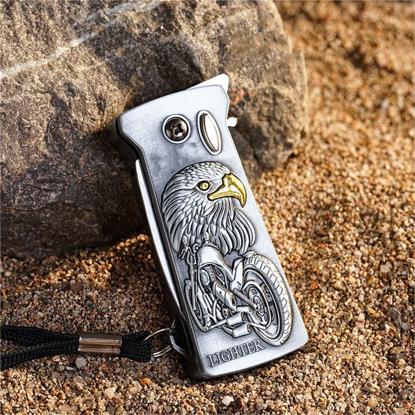 Multifunctional windproof blue flame butane lighter