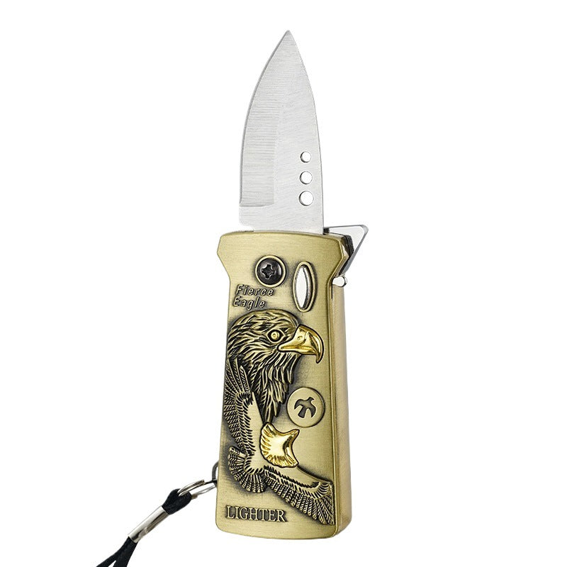 Multifunctional windproof blue flame butane lighter