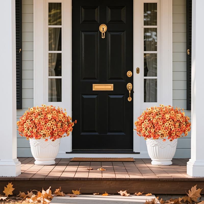 🏆 50K+ SOLD! 💐Lifelike UV-Resistant Sunset Mums – Waterproof, Windproof & Perfect for Fall Decor 🍂