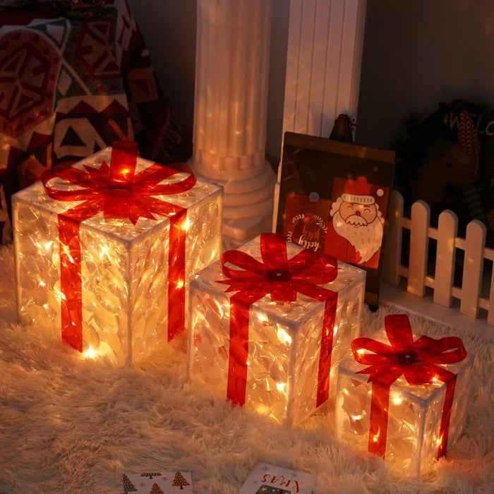 🎄2025 New Limited Edition🎁: Christmas Gift Box Light Set of 3