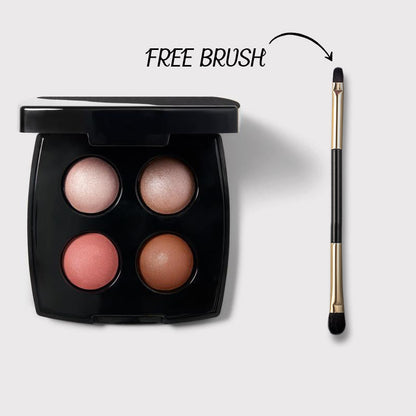 Baked Eyeshadow Quad + FREE Eyeshadow Brush