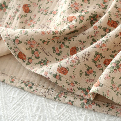 Taillod Vintage Rose Garden Cotton Loungewear Set