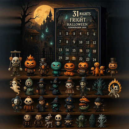 🎃👻 31 Nights of Fright – 49% OFF – ✨ Halloween Countdown Box – Open a Haunted Surprise Every Night! 🕸️